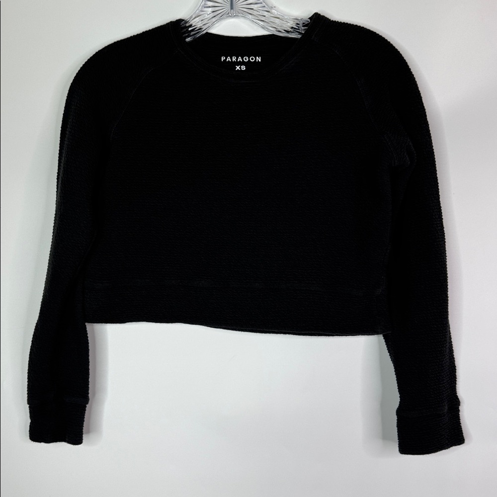 Paragon Black Crewneck Cropped Sweatshirt Size XS